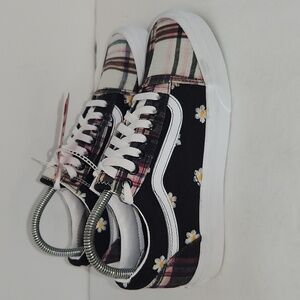 Vans Old Skool floral & plaid patchwork (new with tags)